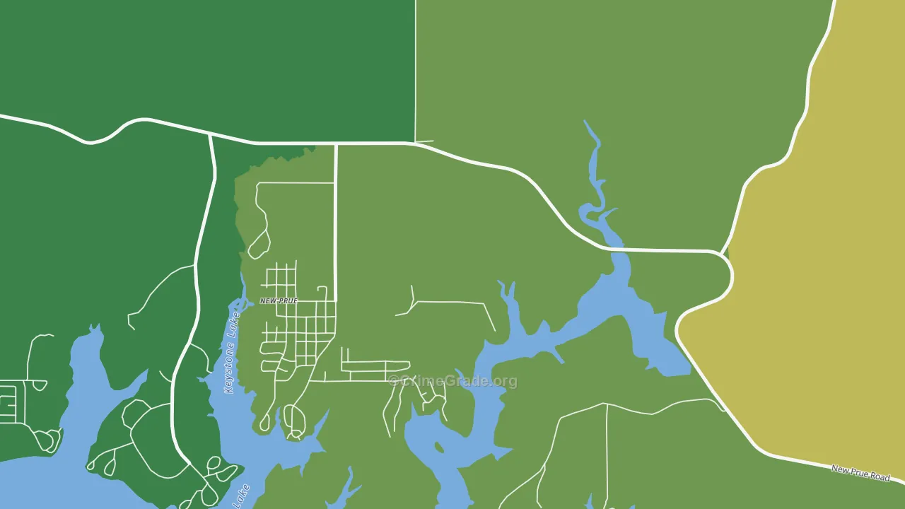 Timberlane, OK Map of Assault Rates