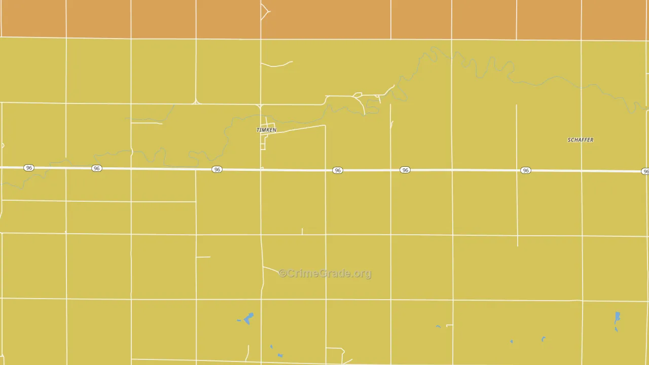 Timken, KS Map of Assault Rates