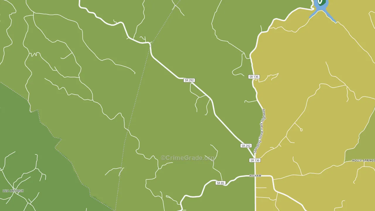 Timothy, TN Map of Assault Rates