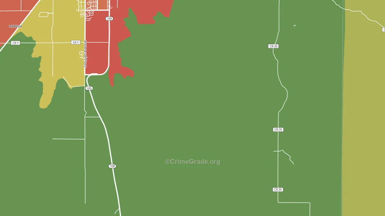 Timpas, CO Map of Assault Rates
