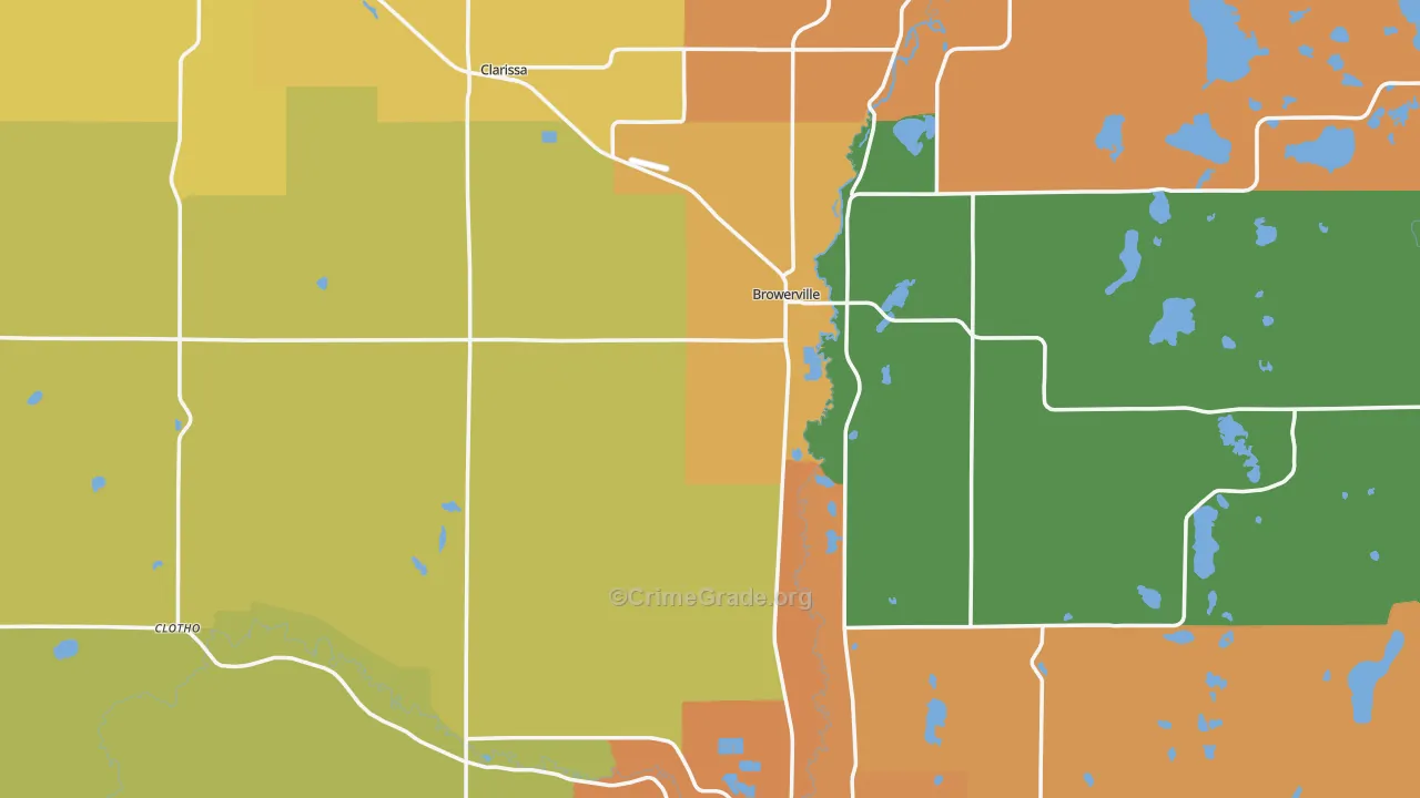 Todd County, MN Map of Assault Rates