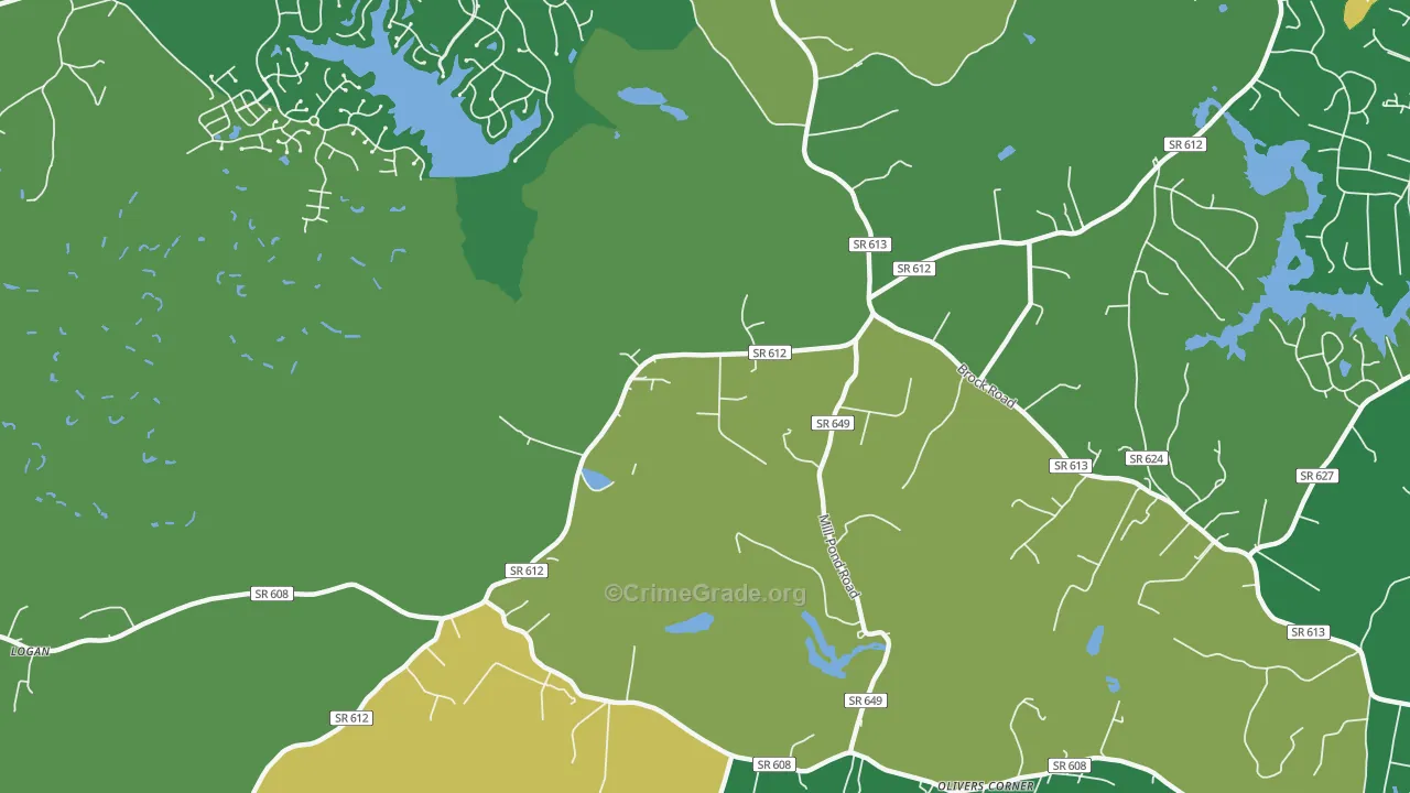 Todds Tavern, VA Map of Assault Rates