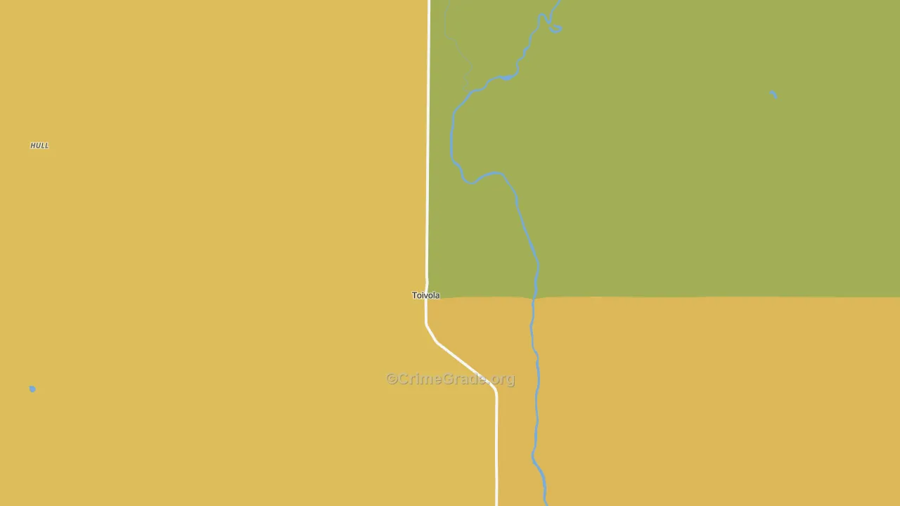 Toivola, MN Map of Assault Rates
