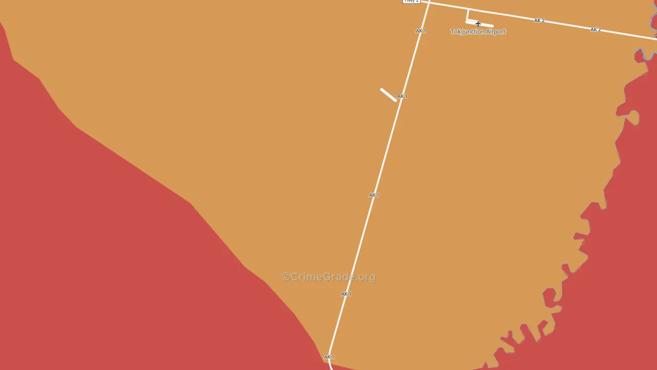 Tok, AK Map of Assault Rates