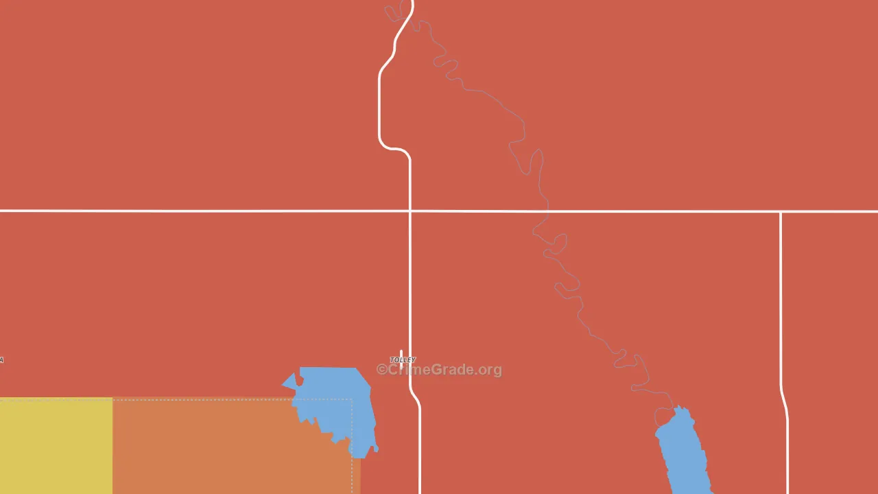 Tolley, ND Map of Assault Rates