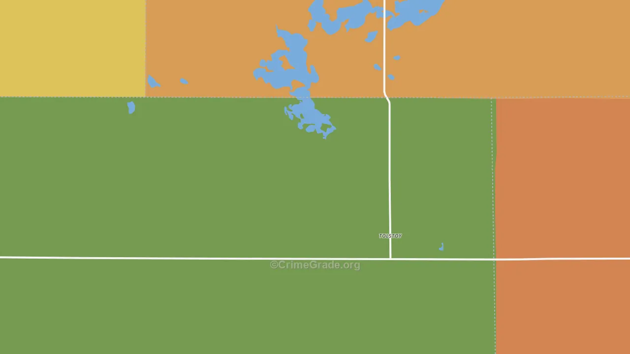 Tolstoy, SD Map of Assault Rates