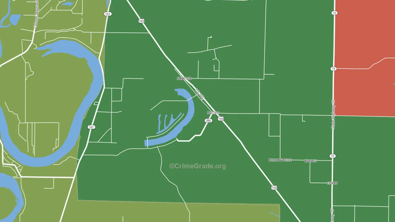 Toltec, AR Map of Assault Rates