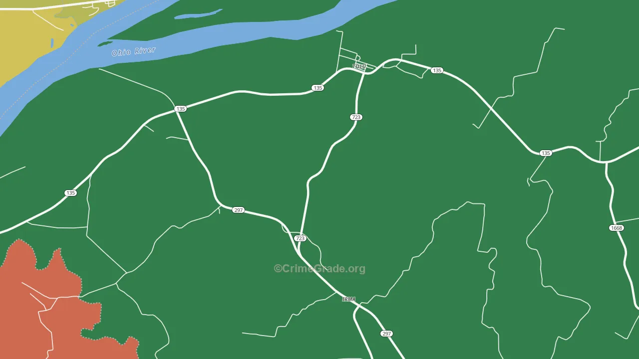 Tolu, KY Map of Assault Rates