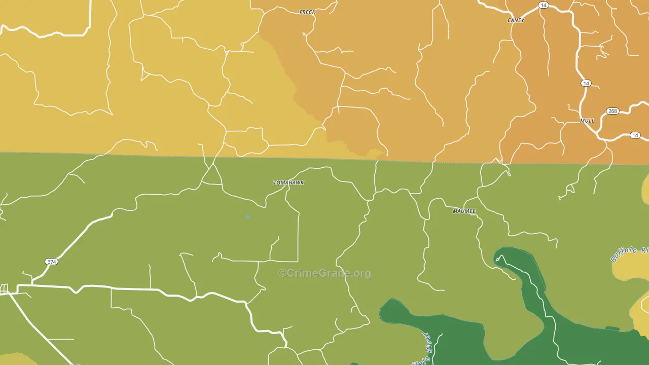 Tomahawk, AR Map of Assault Rates
