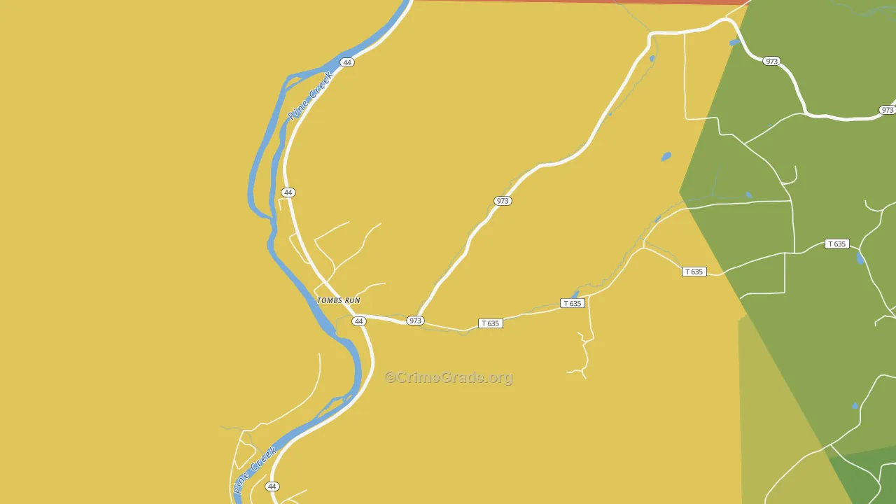 Tomb, PA Map of Assault Rates