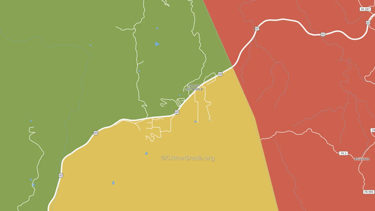 Top-of-the-World, AZ Map of Assault Rates