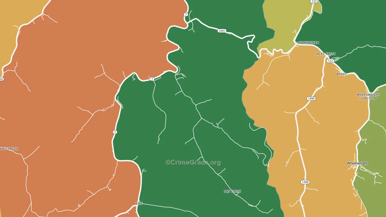 Topmost, KY Map of Assault Rates