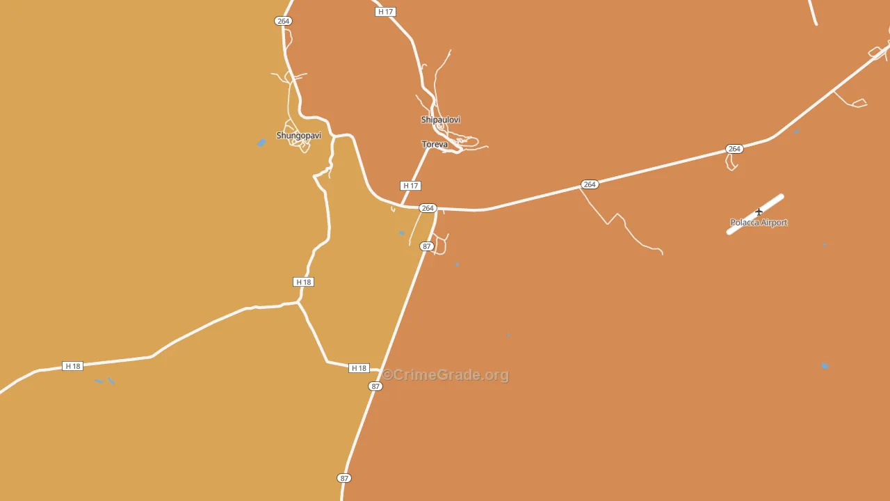 Toreva, AZ Map of Assault Rates