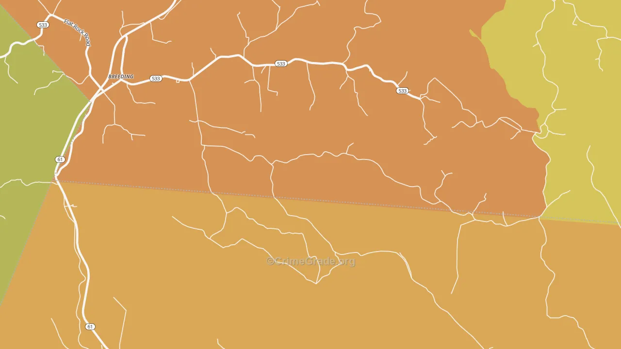 Toria, KY Map of Assault Rates