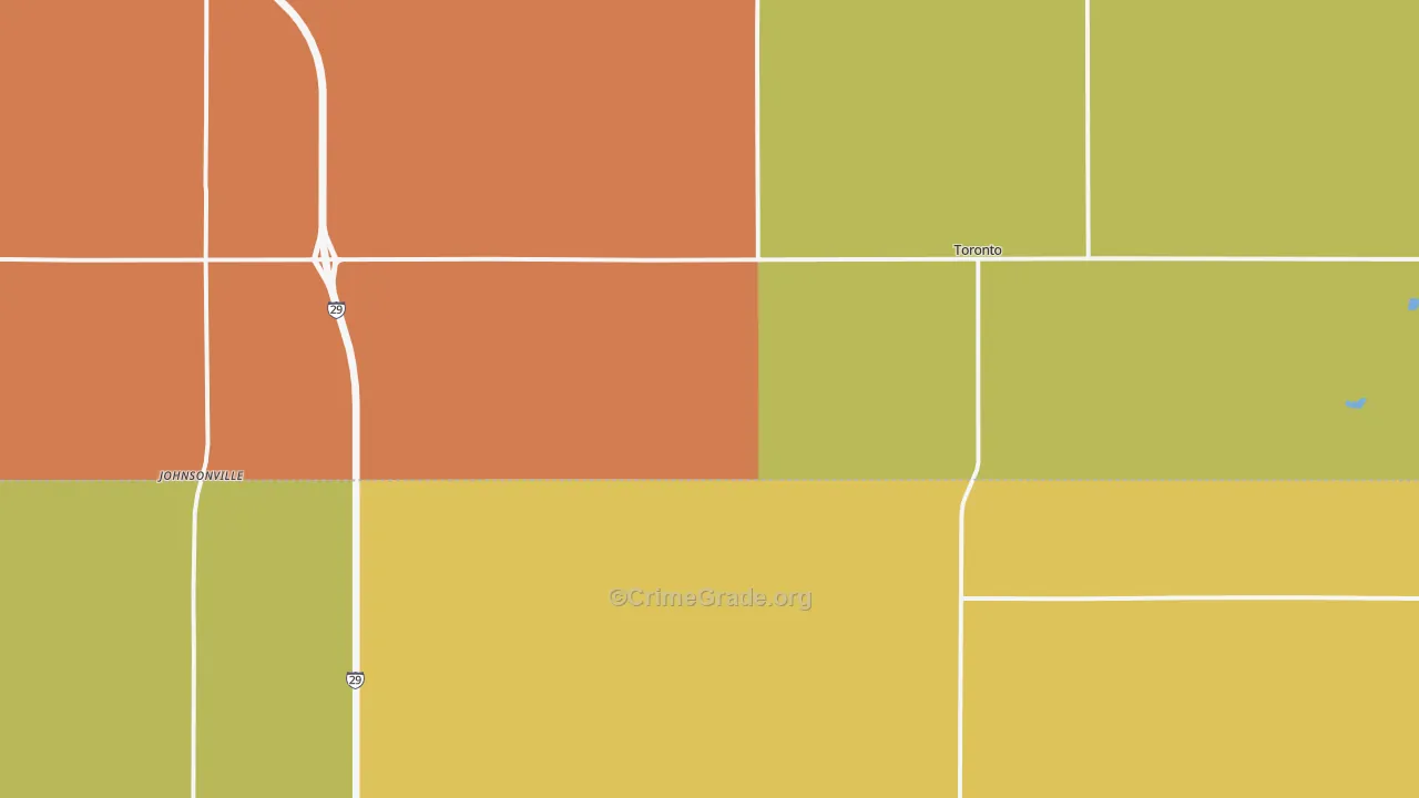 Toronto, SD Map of Assault Rates