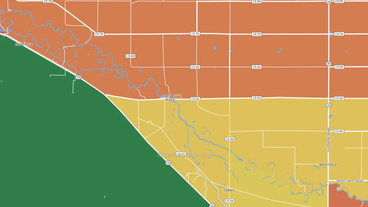 Torres, CO Map of Assault Rates