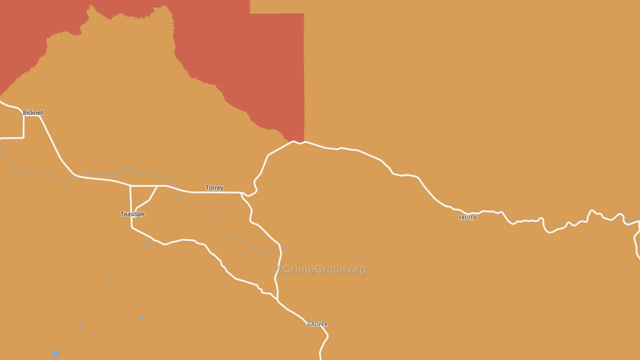 Torrey, UT Map of Assault Rates