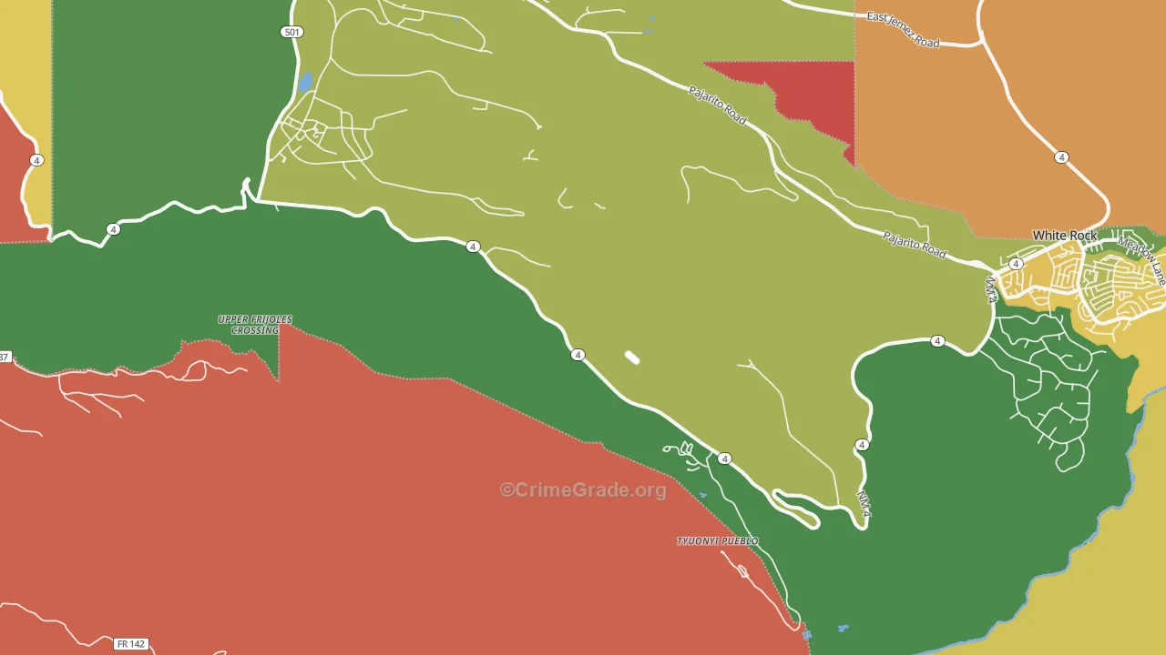 Totavi, NM Map of Assault Rates