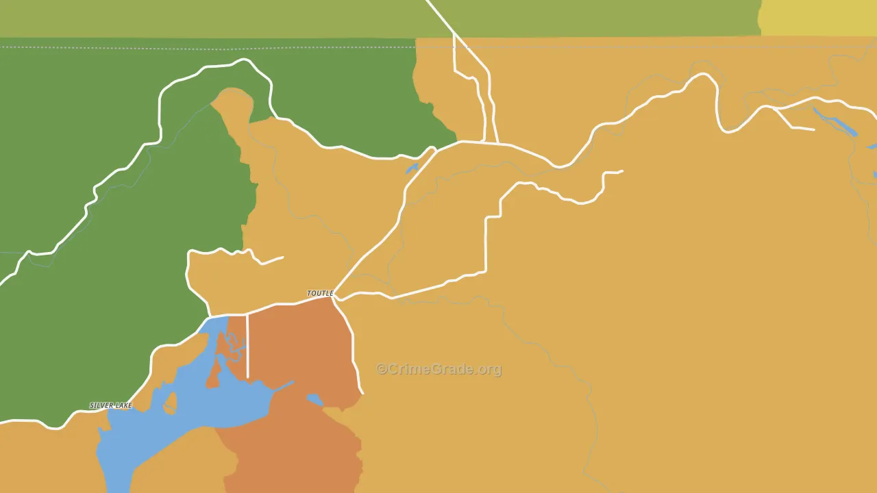 Toutle, WA Map of Assault Rates