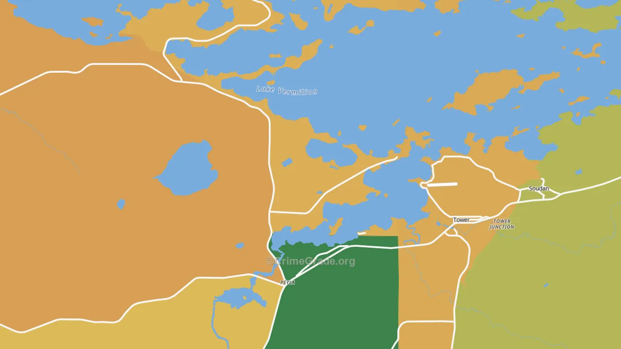 Tower, MN Map of Assault Rates