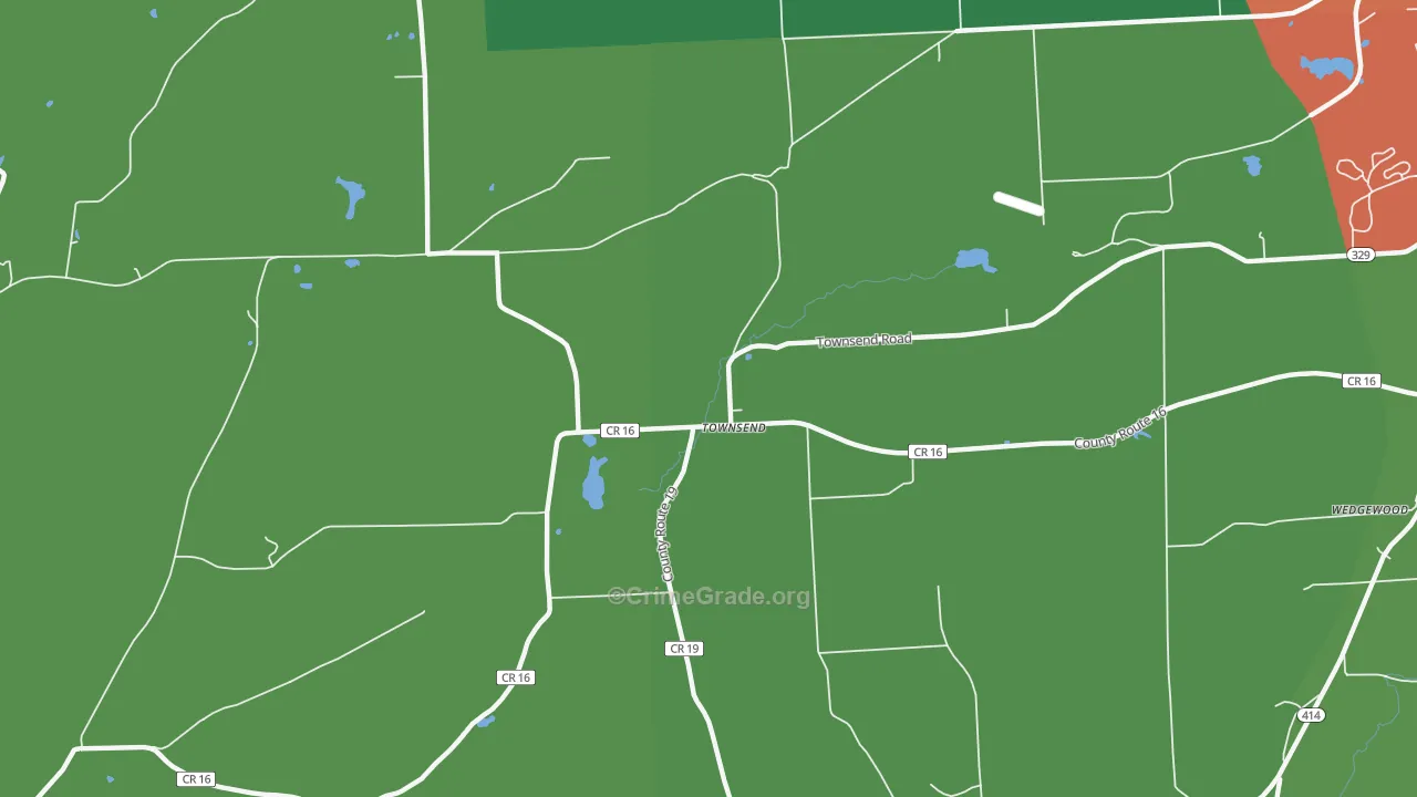 Townsend, NY Map of Assault Rates