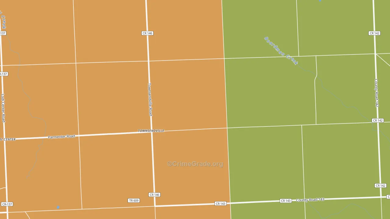 Townsendville, NY Map of Assault Rates