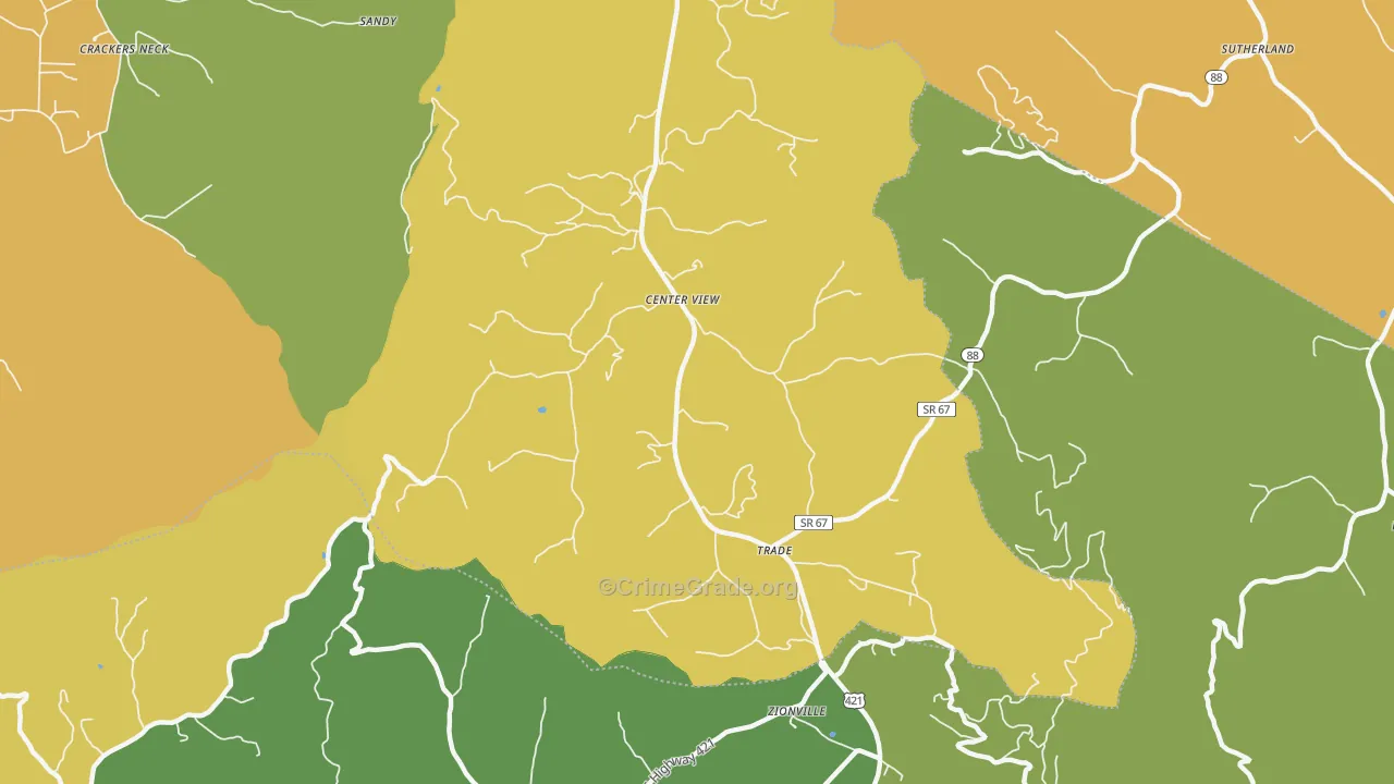 Trade, TN Map of Assault Rates