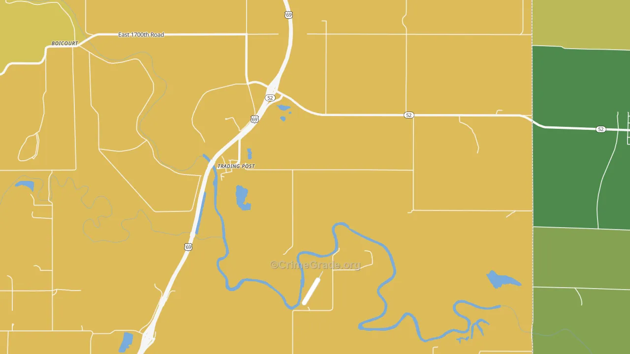 Trading Post, KS Map of Assault Rates