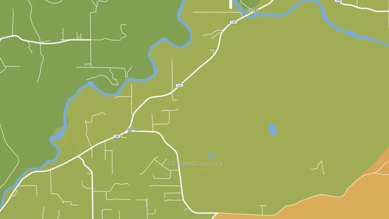 Trafton, WA Map of Assault Rates