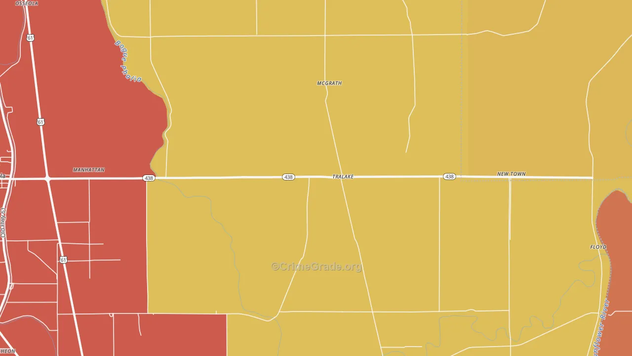 Tralake, MS Map of Assault Rates
