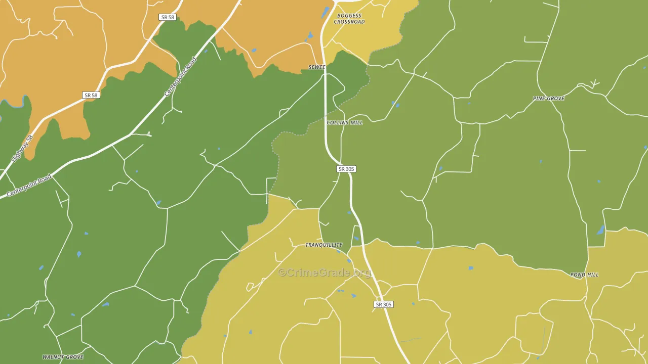 Tranquillity, TN Map of Assault Rates