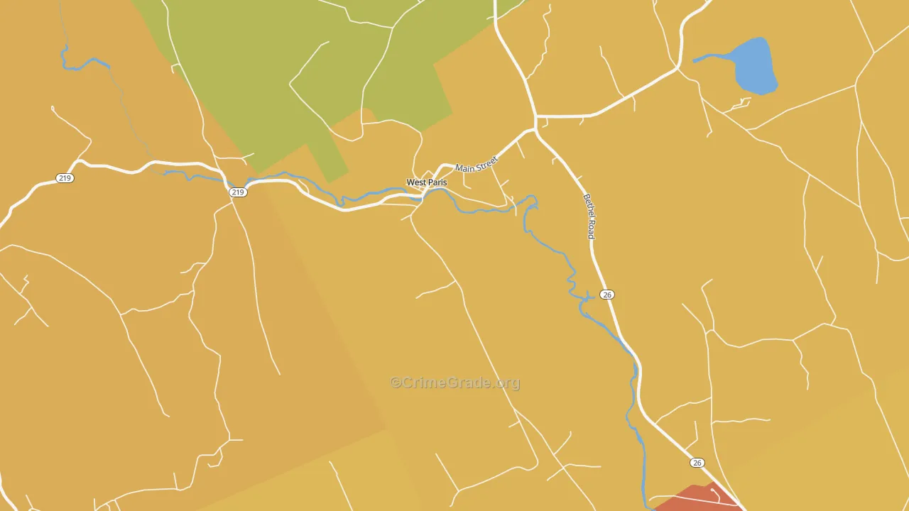 Trap Corner, ME Map of Assault Rates