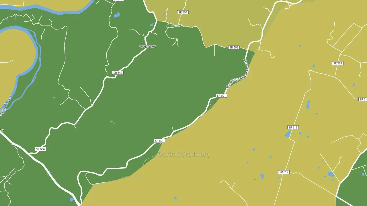 Trapp, VA Map of Assault Rates