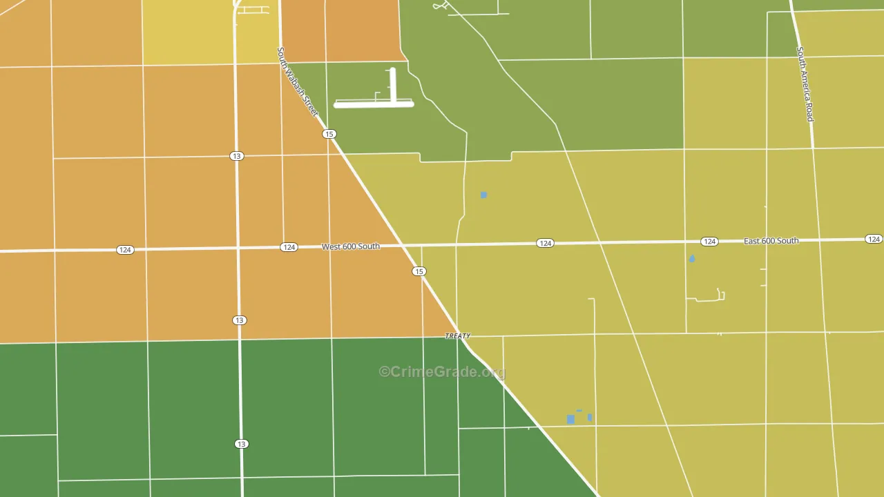 Treaty, IN Map of Assault Rates