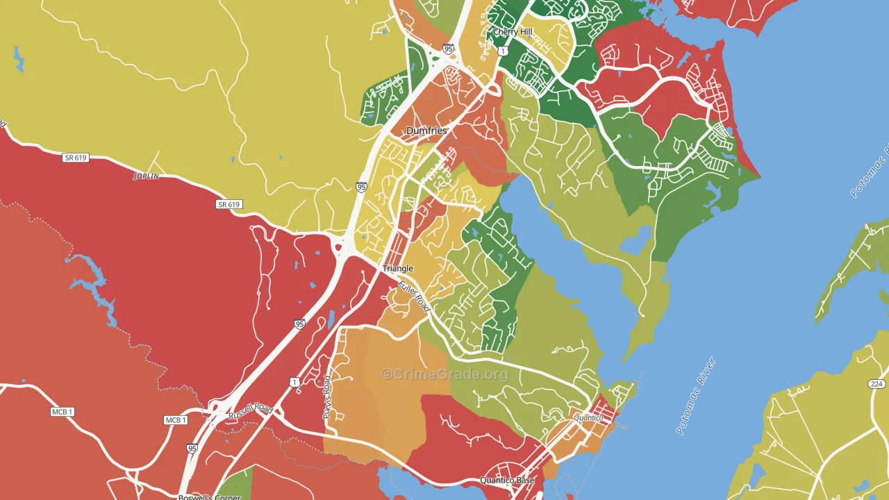 Triangle, VA Map of Assault Rates