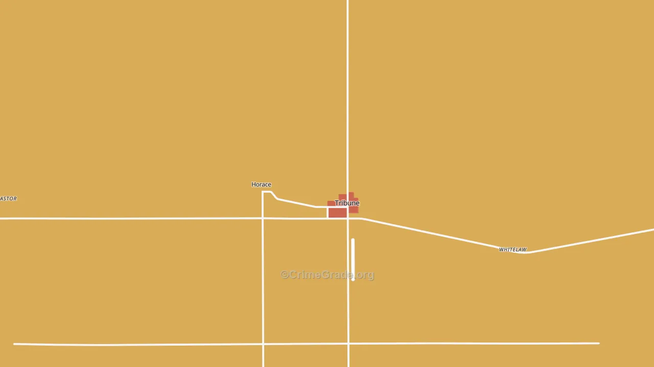 Tribune, KS Map of Assault Rates