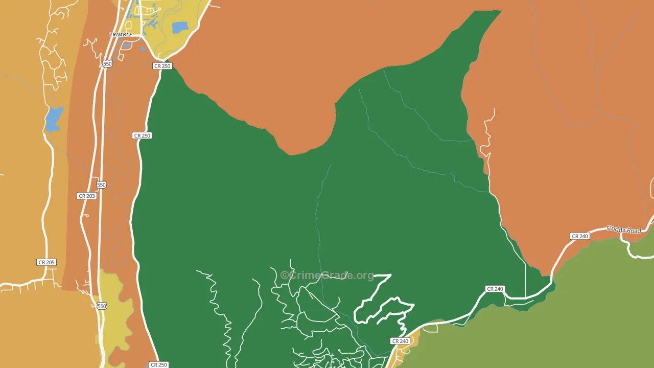 Trimble, CO Map of Assault Rates
