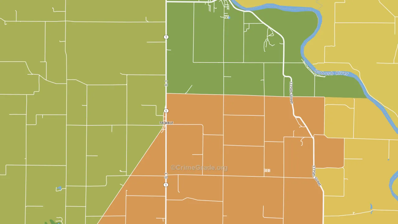Trimble, IL Map of Assault Rates