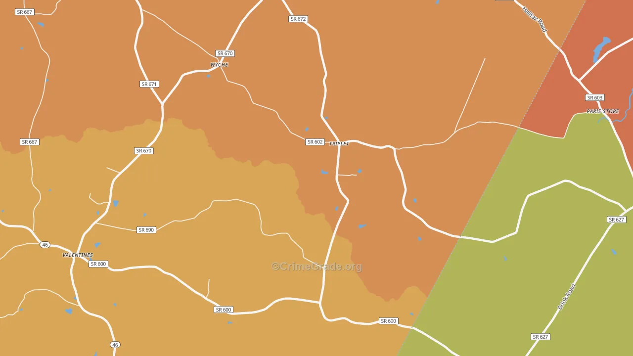 Triplet, VA Map of Assault Rates