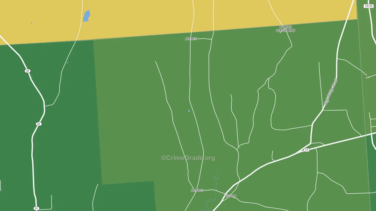 Tripoli, NY Map of Assault Rates