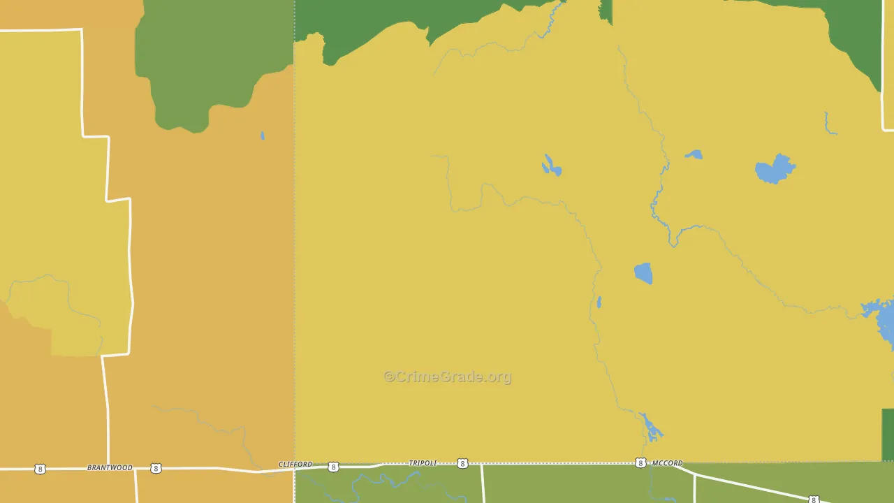 Tripoli, WI Map of Assault Rates