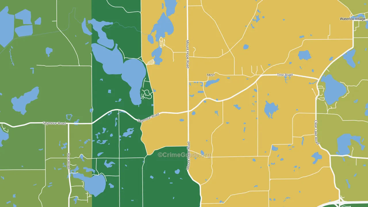 Trist, MI Map of Assault Rates