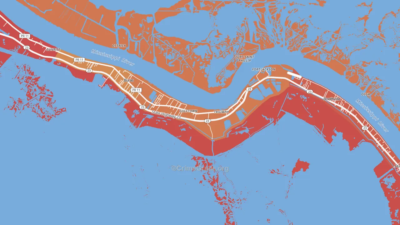 Triumph, LA Map of Assault Rates