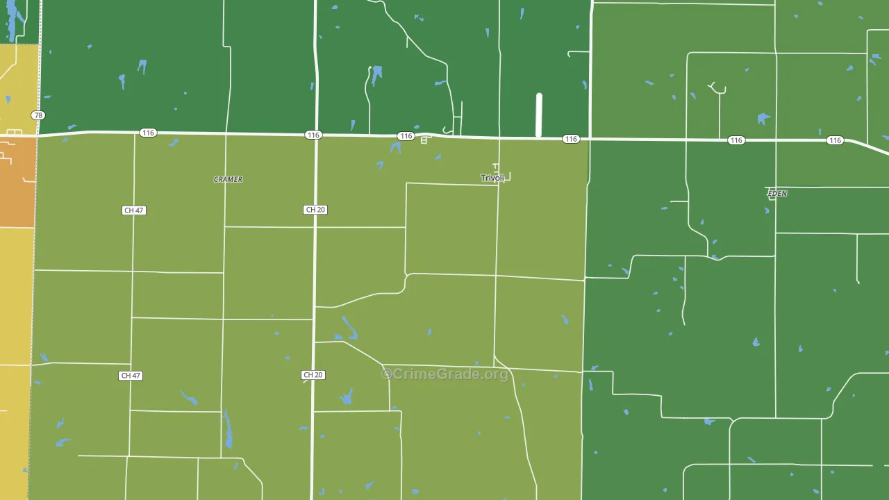 Trivoli, IL Map of Assault Rates