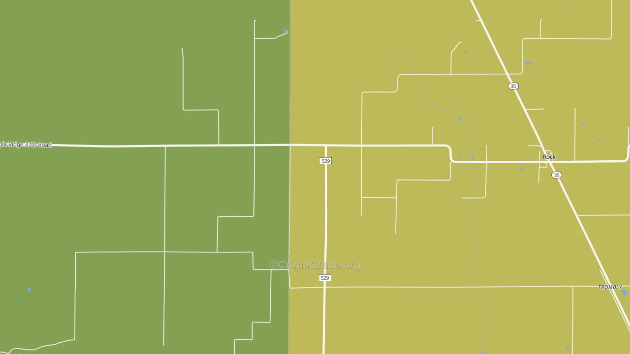 Trombly, MI Map of Assault Rates
