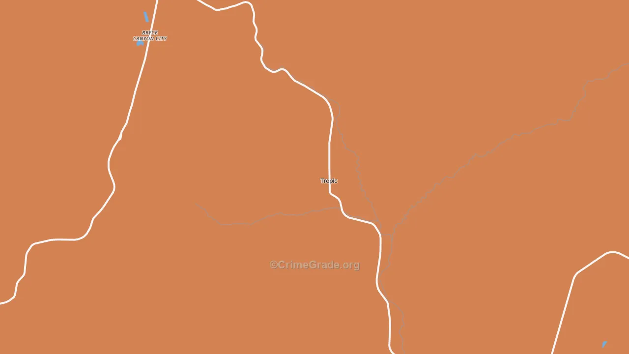Tropic, UT Map of Assault Rates