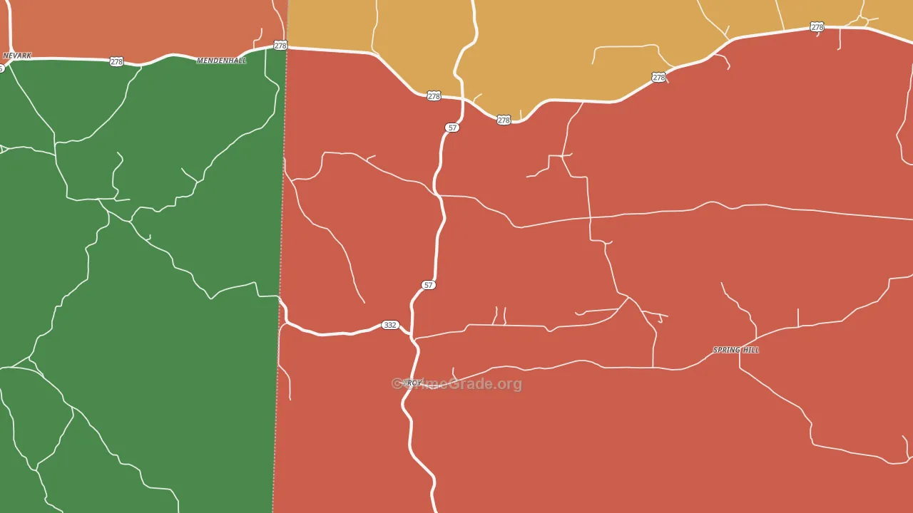 Troy, AR Map of Assault Rates