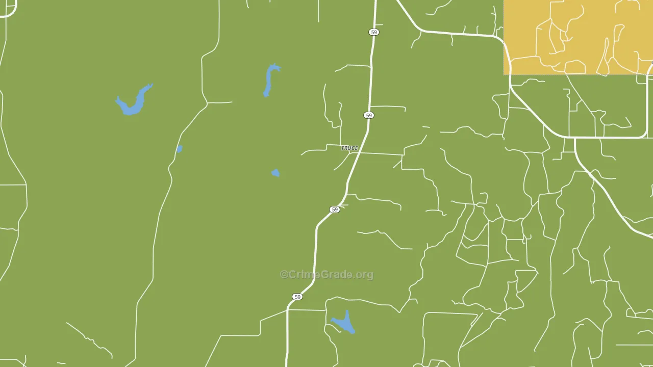 Truce, TX Map of Assault Rates