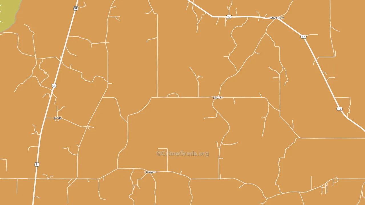 Truitt, MS Map of Assault Rates
