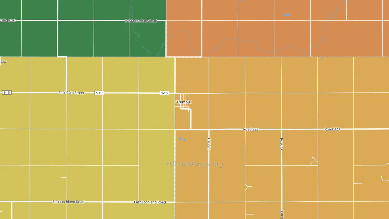 Trumbull, NE Map of Assault Rates